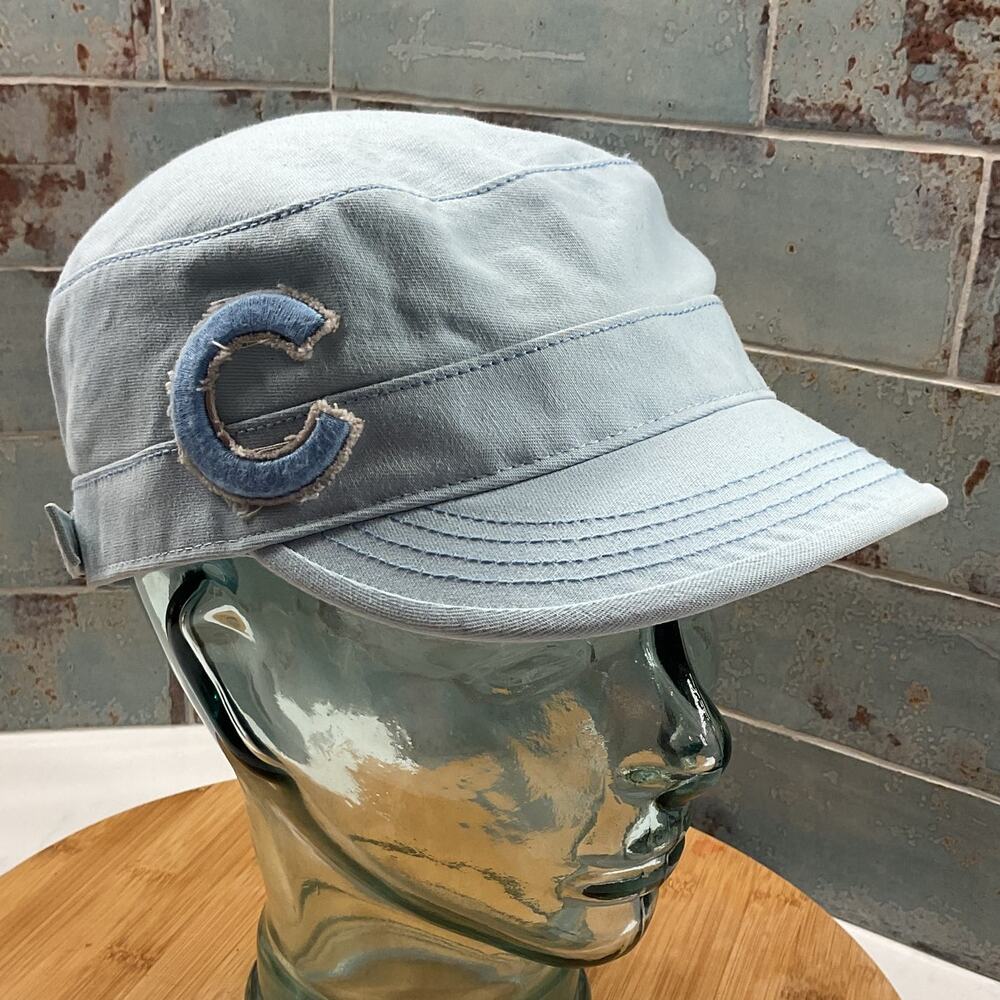 MLB Chicago Cubs Womens 47 Newsboy Light Blue Adjustable Cap - Picture 2 of 13